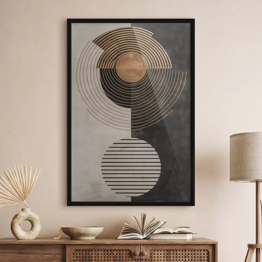 Fototapeta Kręgi i liście f47080