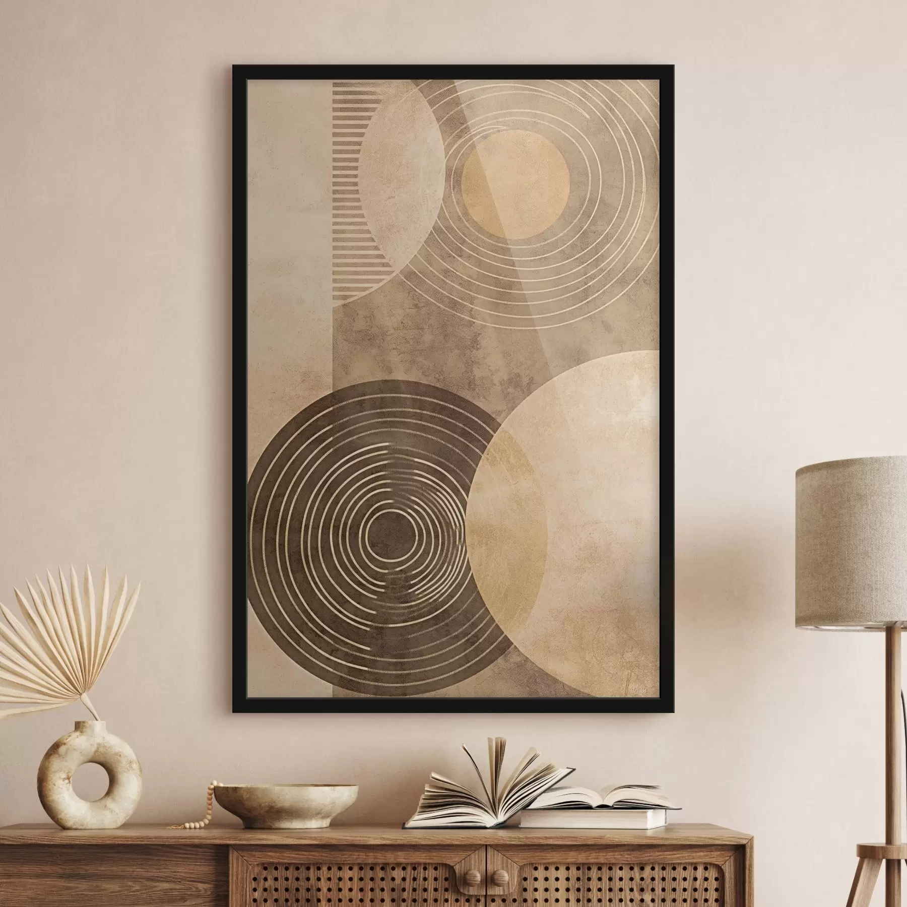 Fototapeta Kręgi w neutralnych kolorach f47082