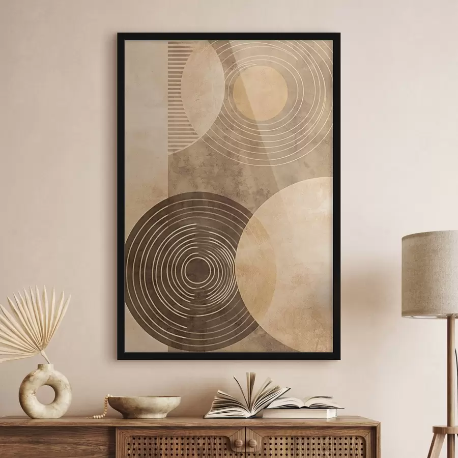 Fototapeta Kręgi w neutralnych kolorach f47082