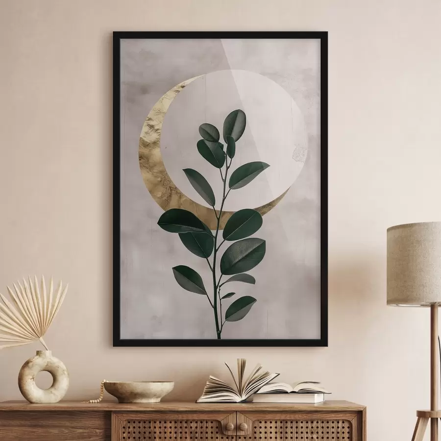 Fototapeta Liście i półksiężyc f47085