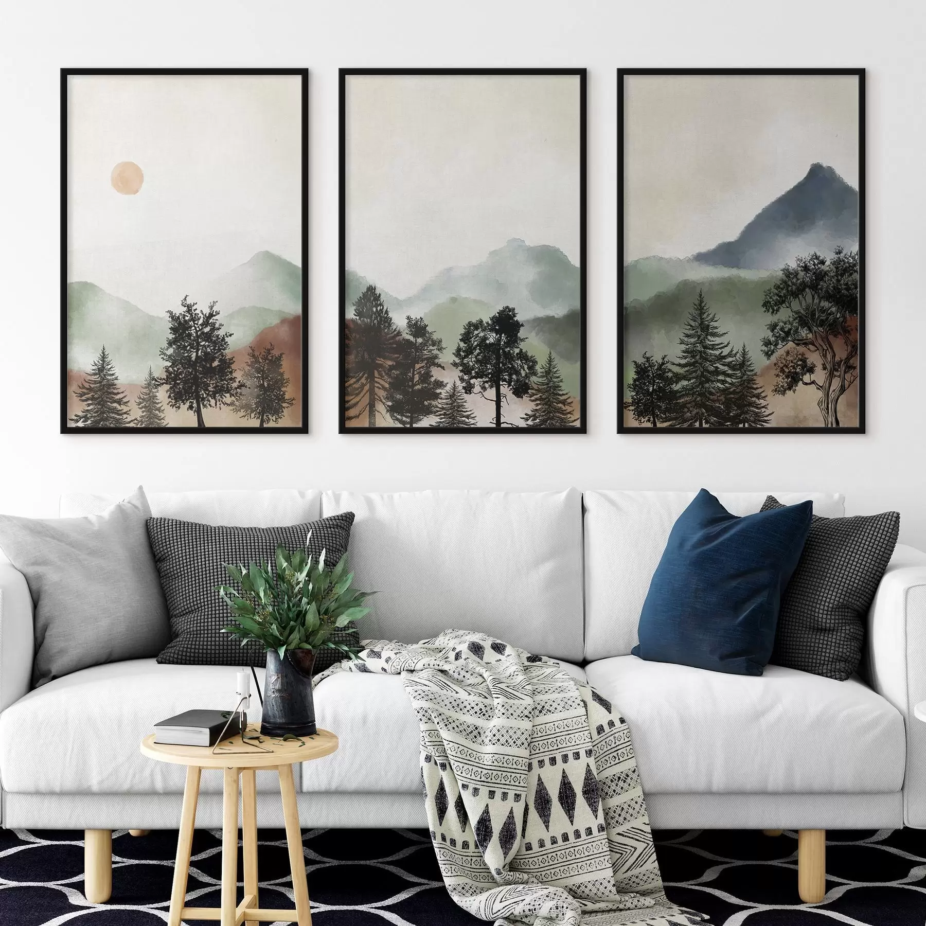 Fototapeta Spokojny krajobraz w delikatnych kolorach d00243