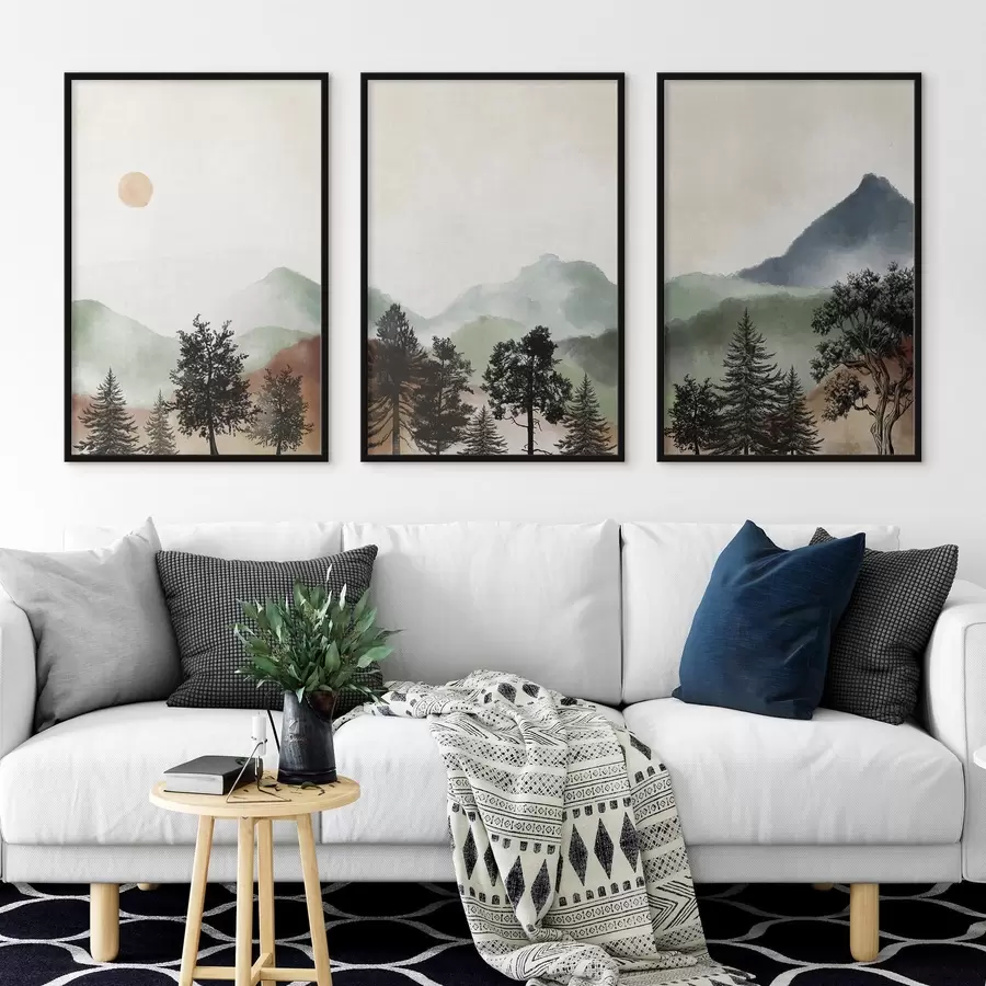 Fototapeta Spokojny krajobraz w delikatnych kolorach d00243