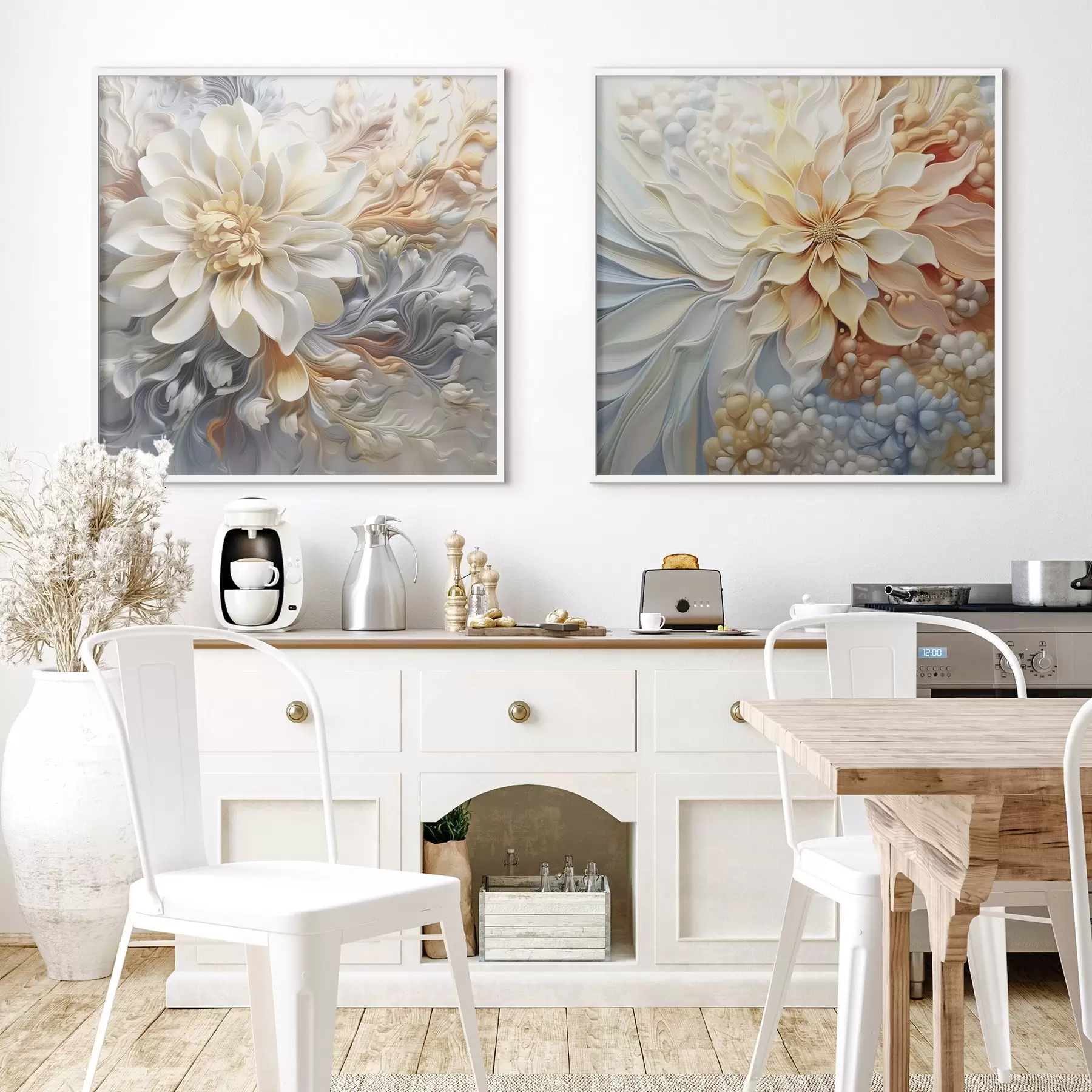 Fototapeta Wolumetryczne abstrakcyjne kwiaty d00379