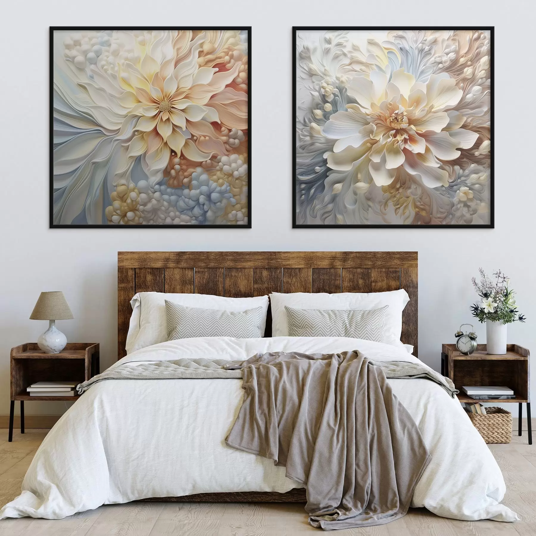 Fototapeta Duże abstrakcyjne niezwykłe kwiaty d00380