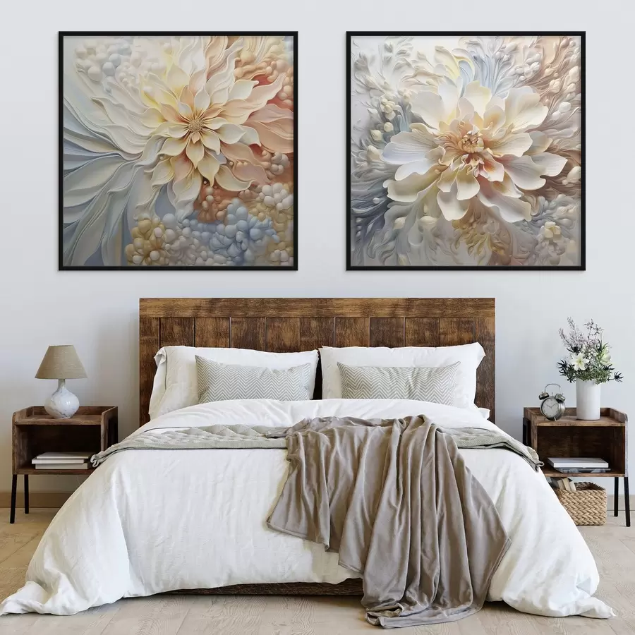 Fototapeta Duże abstrakcyjne niezwykłe kwiaty d00380