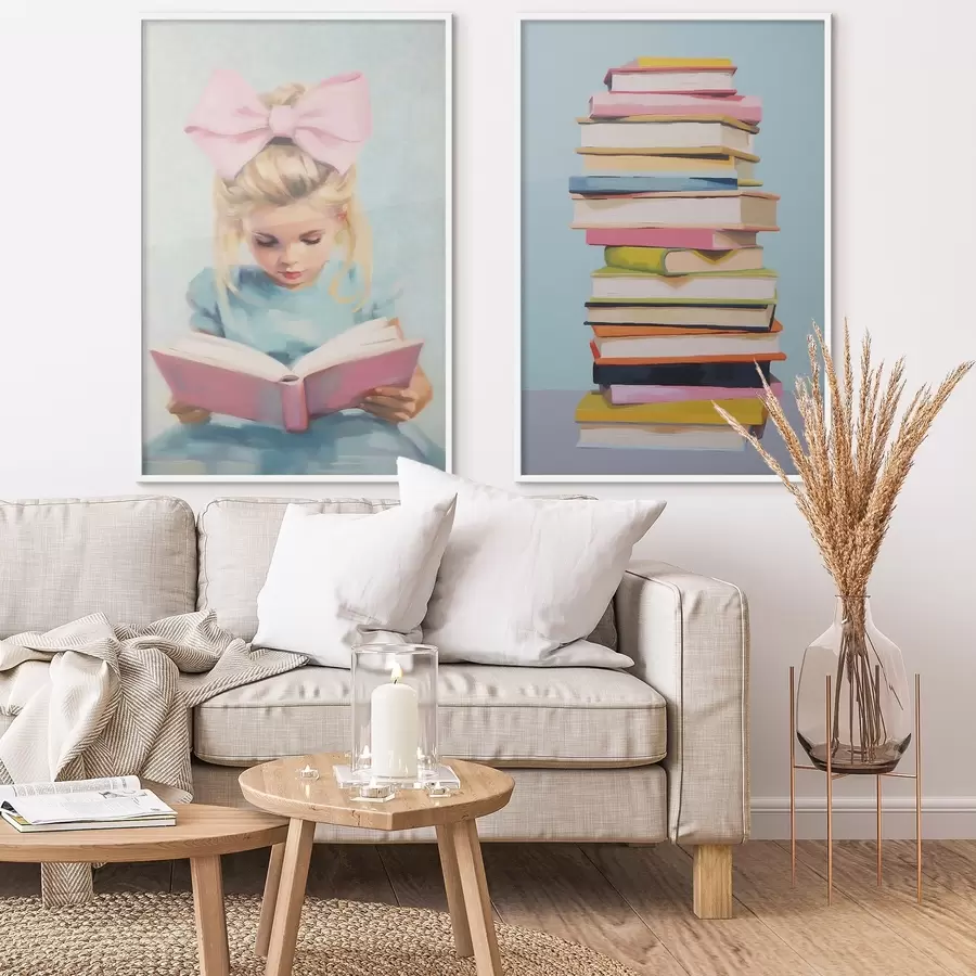 Fototapeta Dziewczyna i książki d00395