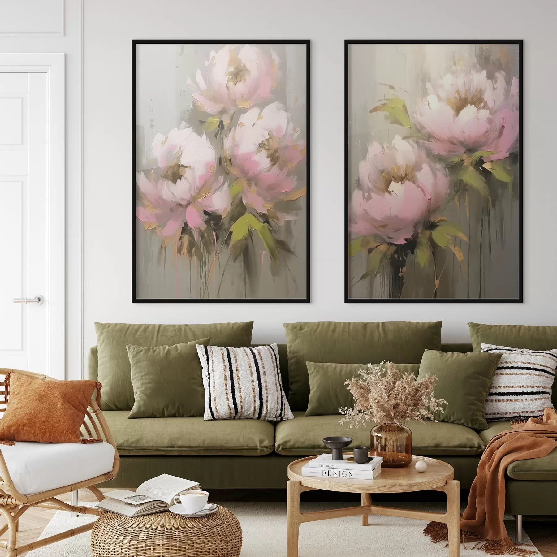 Fototapeta Różowe kwiaty piwonii d00401