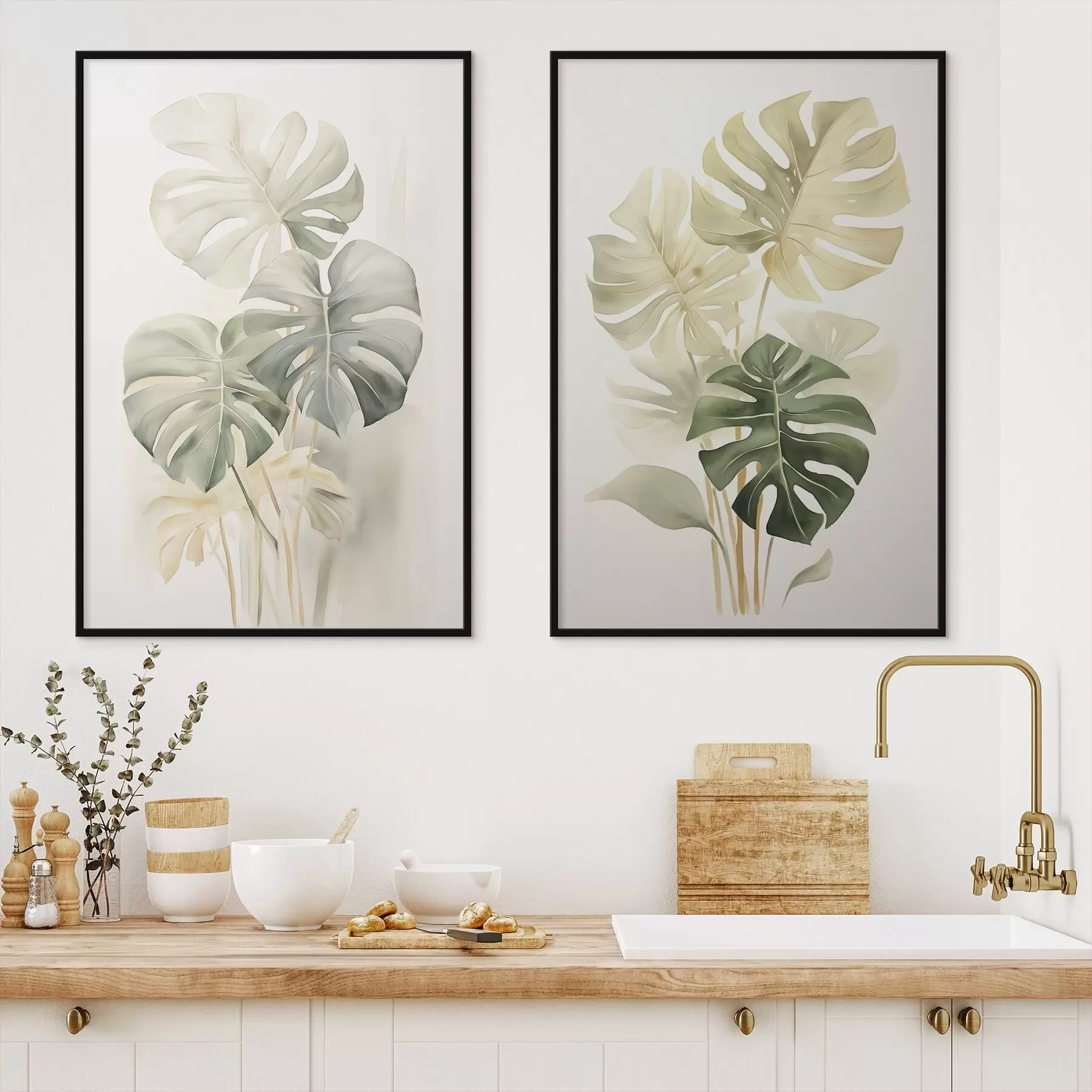 Fototapeta Liście Monstera, liście tropikalne d00429