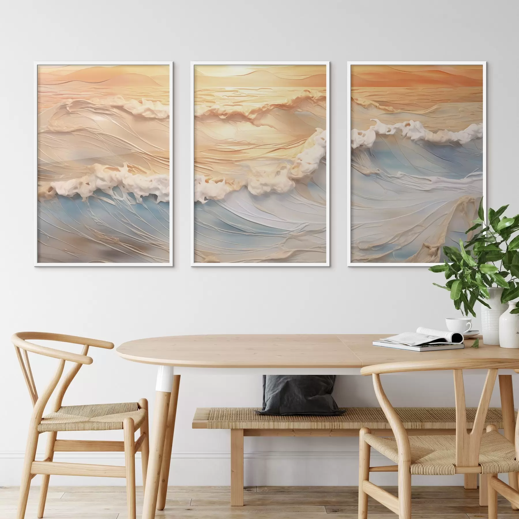 Fototapeta Kolorowe fale morza d00437