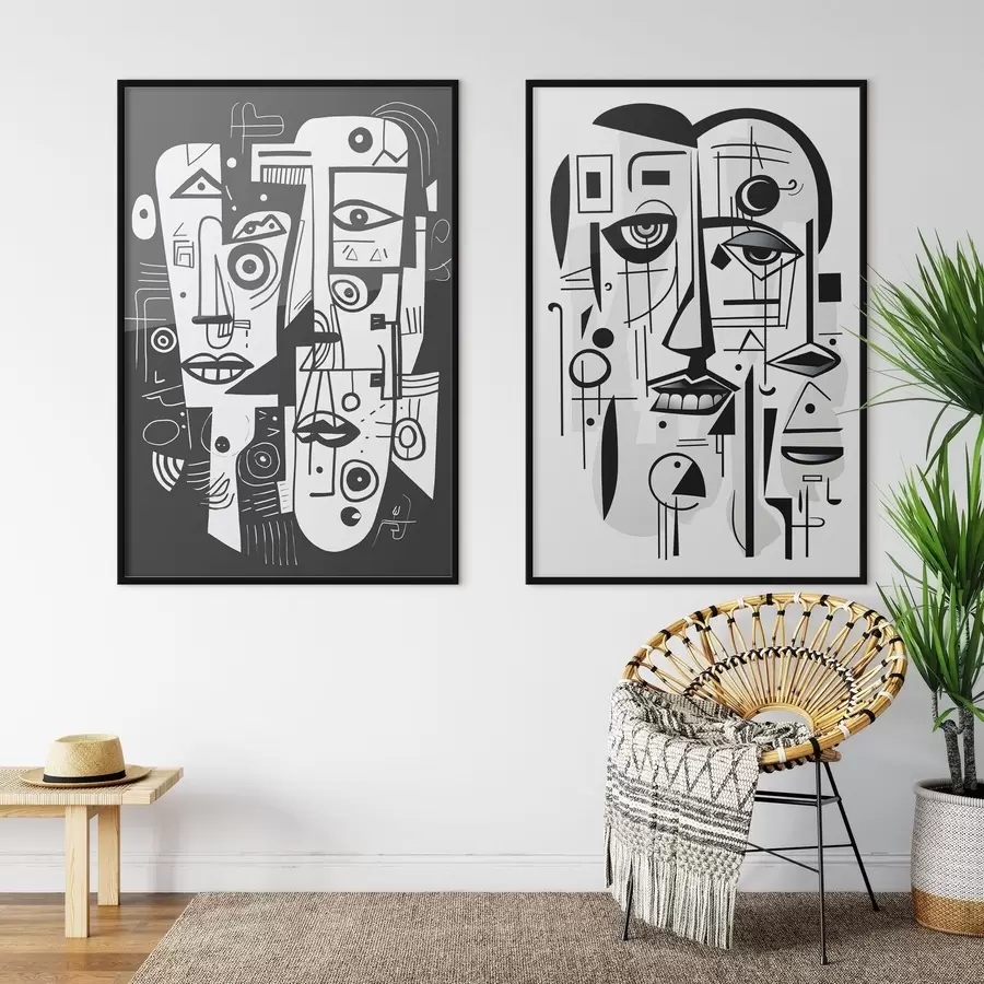 Fototapeta Abstrakcyjne twarze d00456