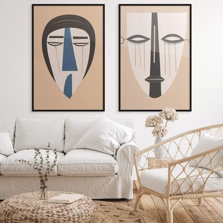 Fototapeta Abstrakcyjne twarze d00500