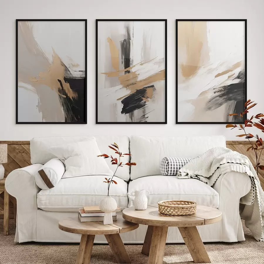 Fototapeta Nowoczesna abstrakcja imitująca pociągnięcia pędzla d00505