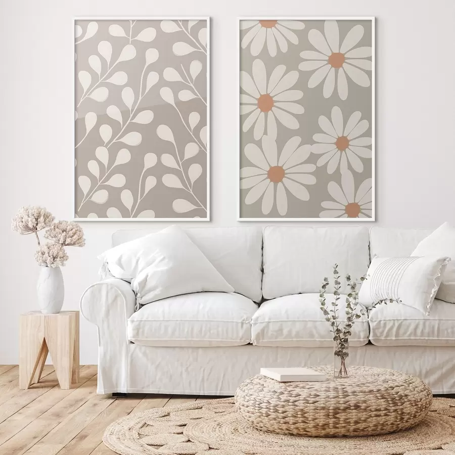 Fototapeta Gałęzie i stokrotki d00510