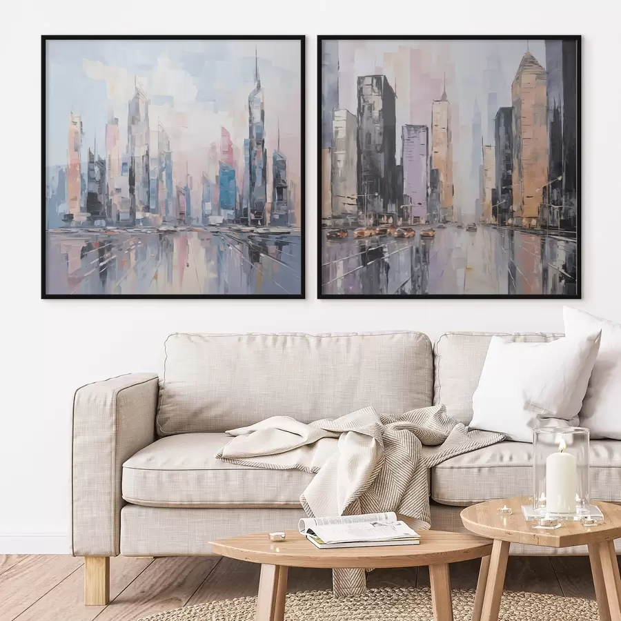 Fototapeta Abstrakcyjna imitacja malarstwa miejskiego d01032