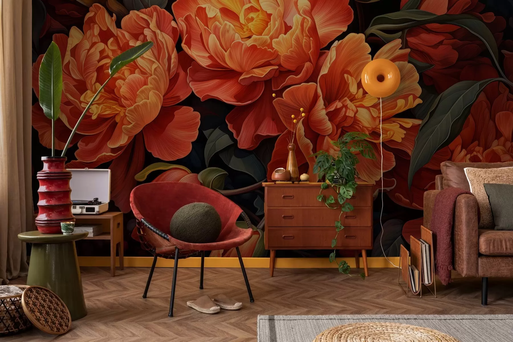 Fototapeta Ciepły kwiatowy wieczór w05044