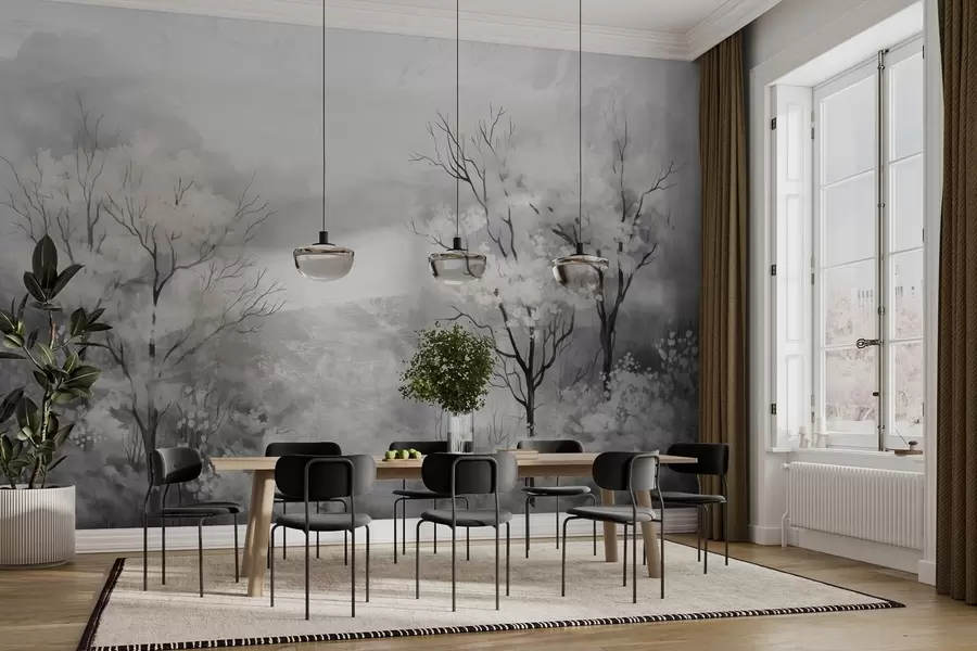 Fototapeta Lekki oddech drzew w05054