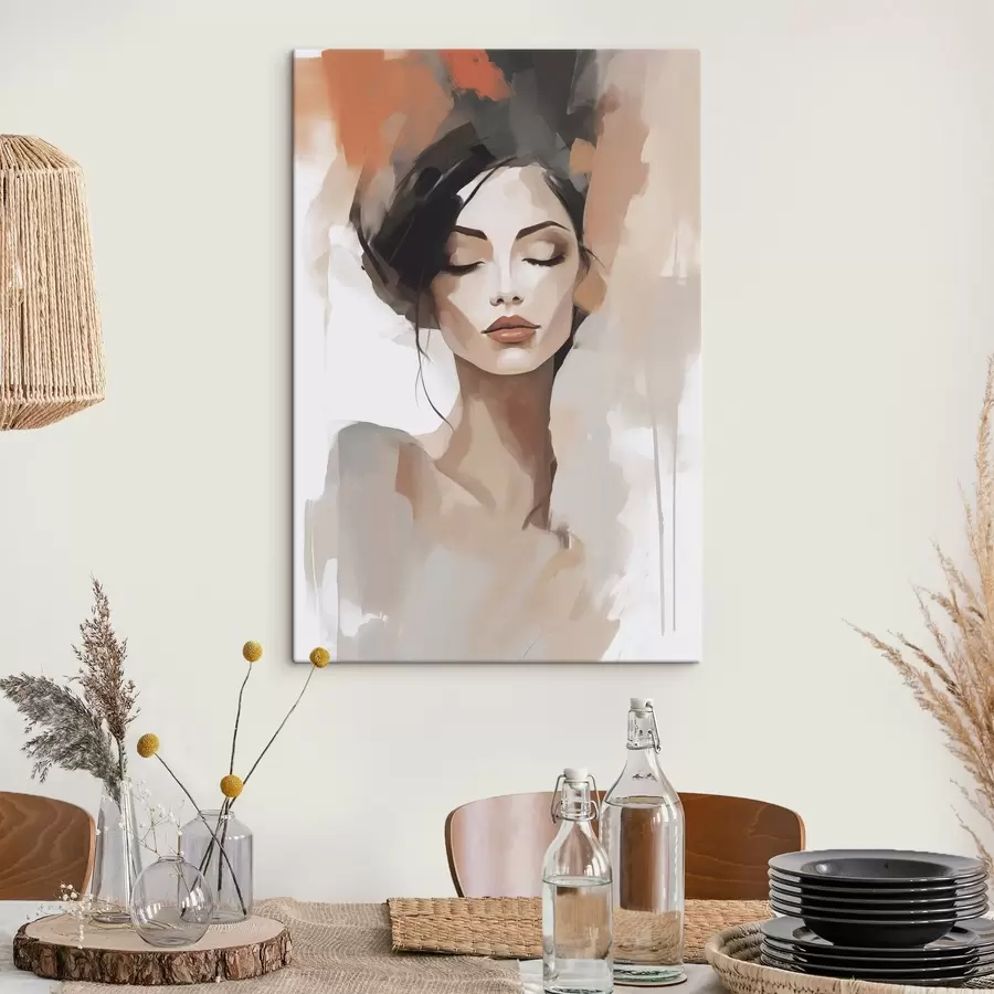 Obraz Abstrakcyjny portret dziewczyny s47151