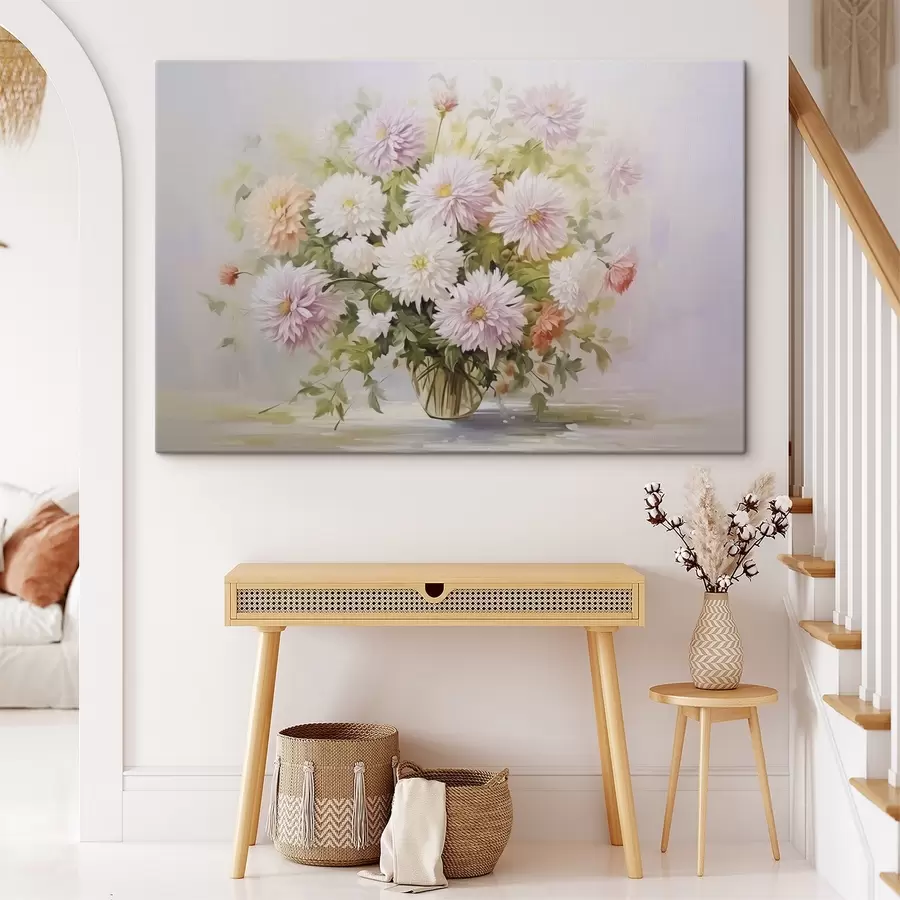 Obraz Chryzantemy w doniczce s47154