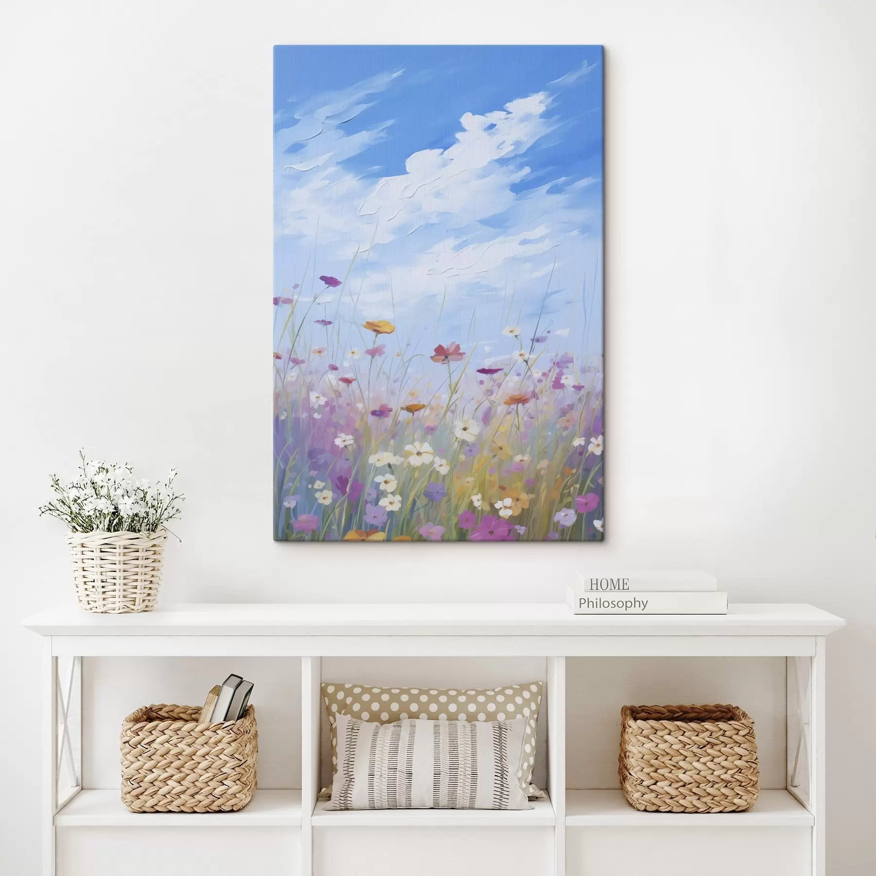 Obraz Obraz imitujący polne kwiaty s47245