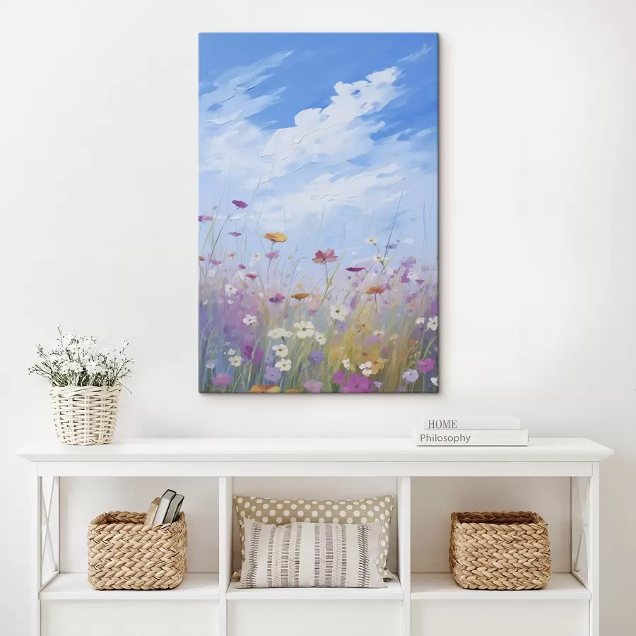 Obraz Obraz imitujący polne kwiaty s47245