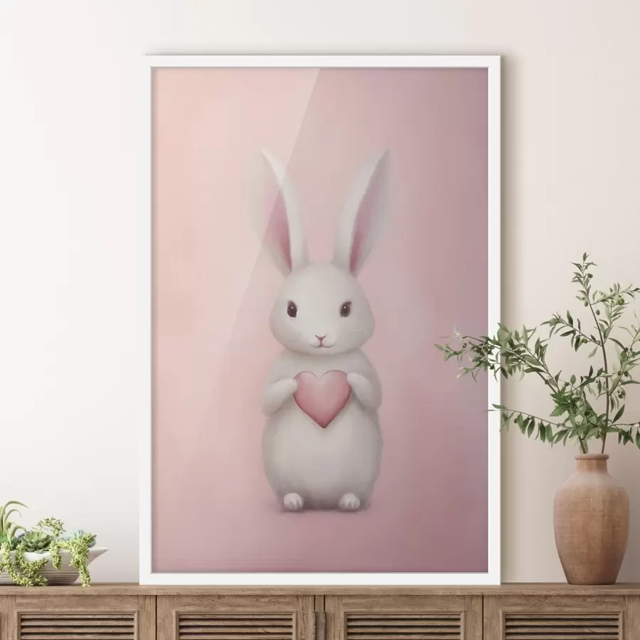 Fototapeta Królik z sercem f47146