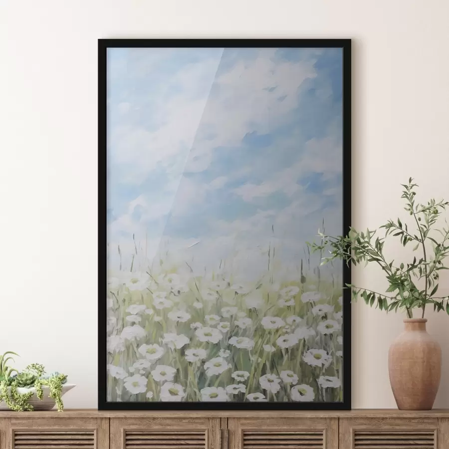 Fototapeta Obraz imitujący pole stokrotek f47246