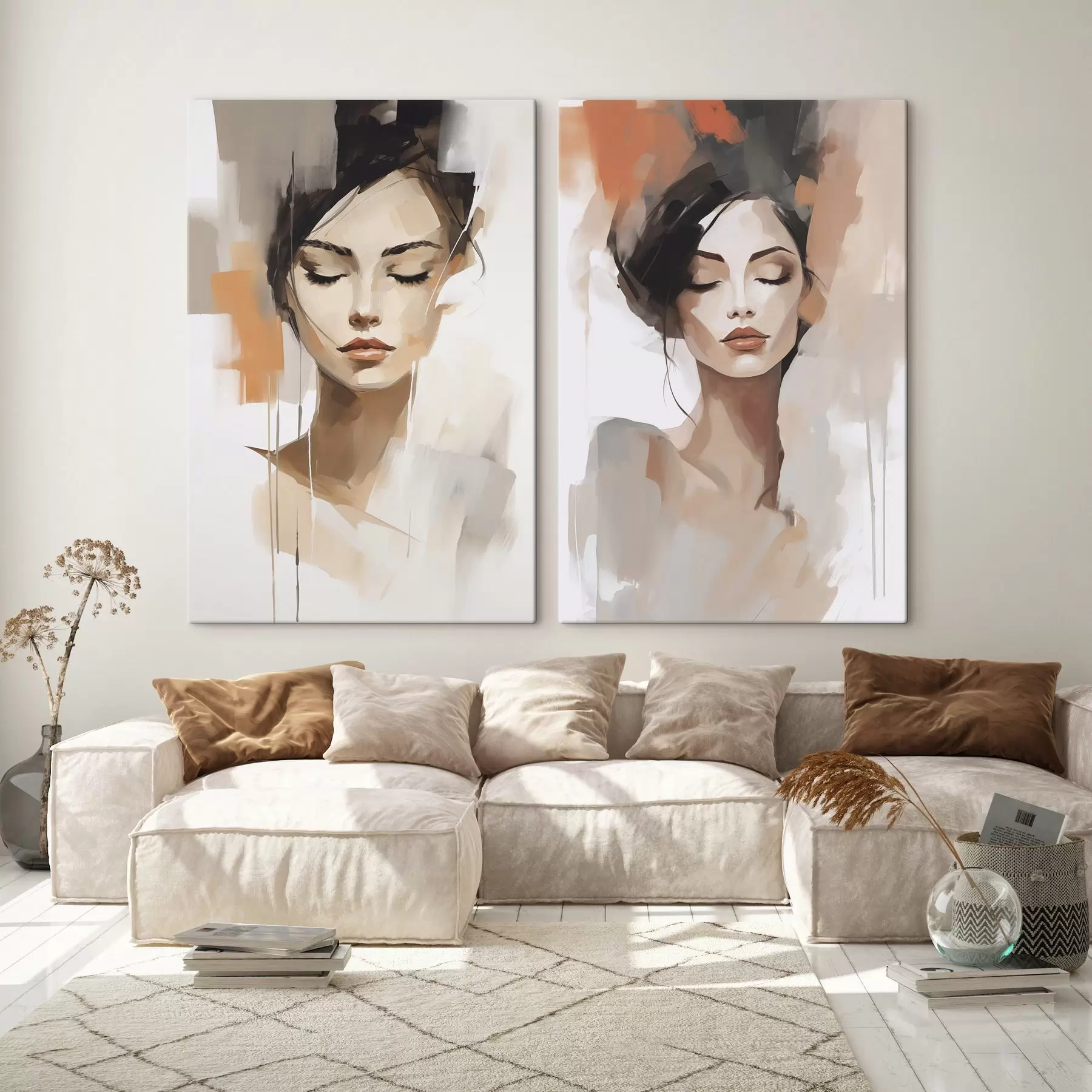 Obraz Abstrakcyjny portret dziewczyny m01159