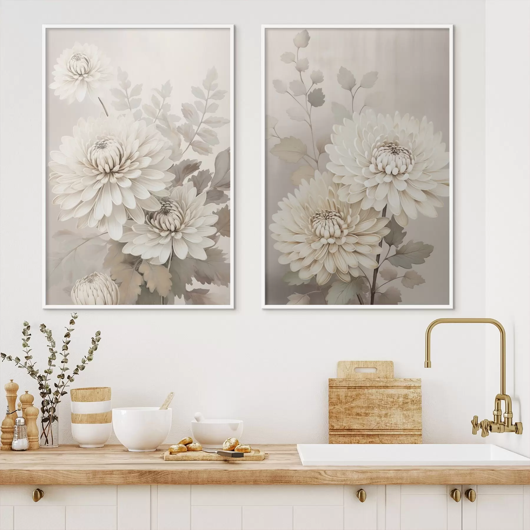 Fototapeta Abstrakcyjne chryzantemy d00856