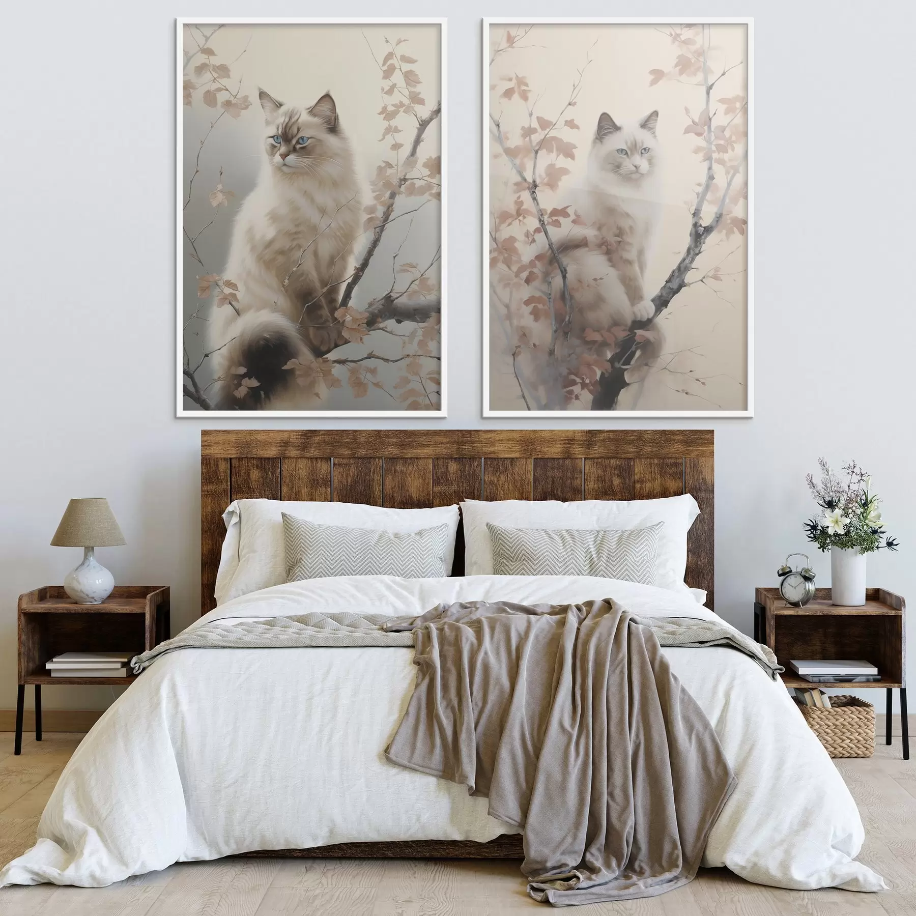 Fototapeta Kot na gałęzi drzewa d00871