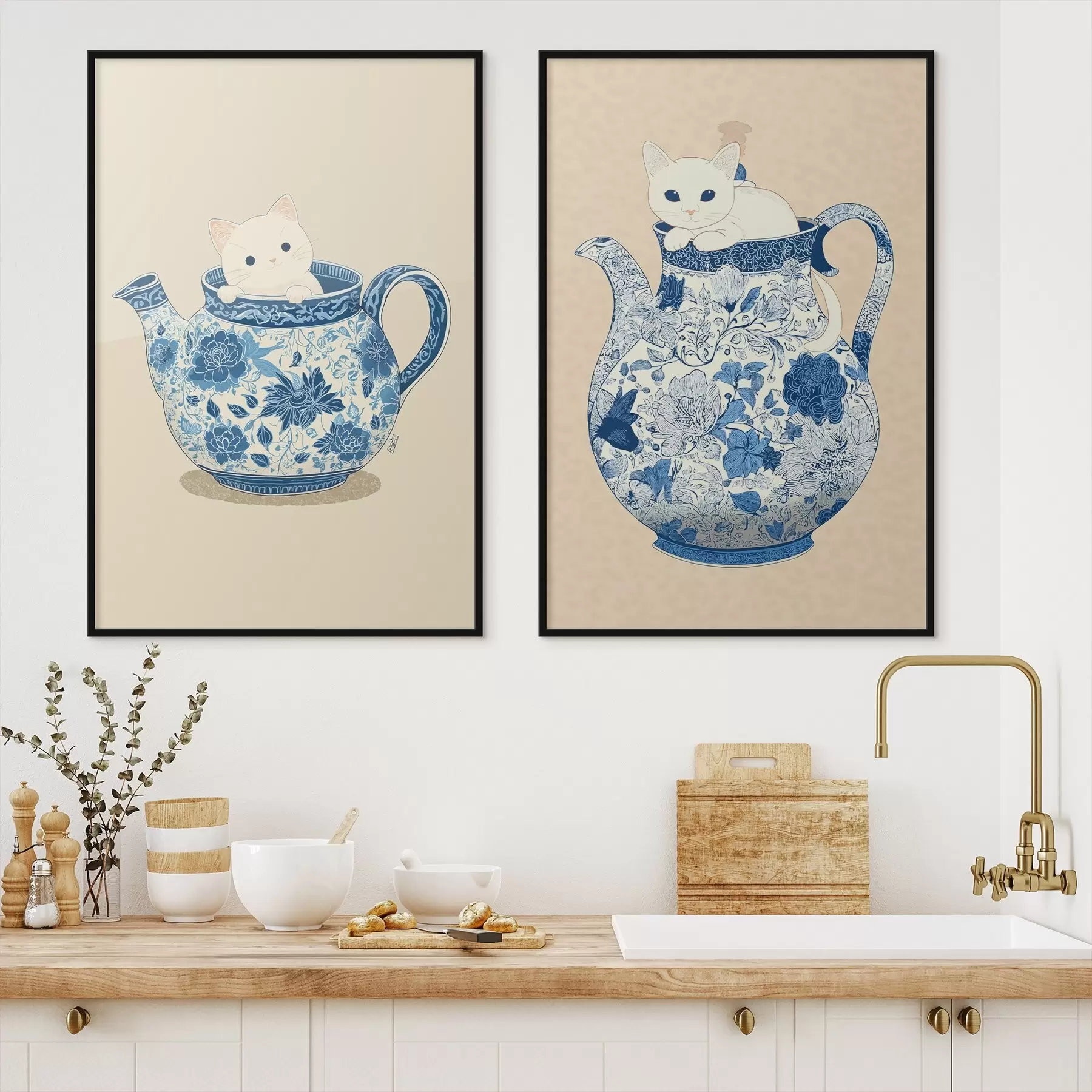 Fototapeta Kot w dzbanku d00920