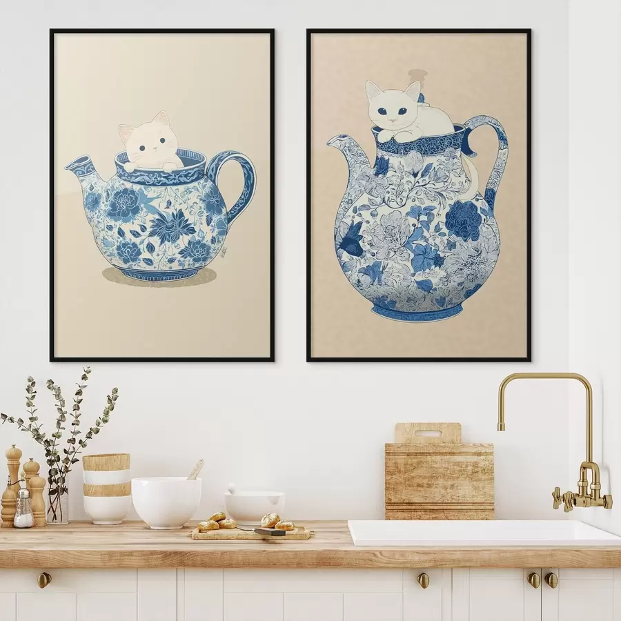 Fototapeta Kot w dzbanku d00920