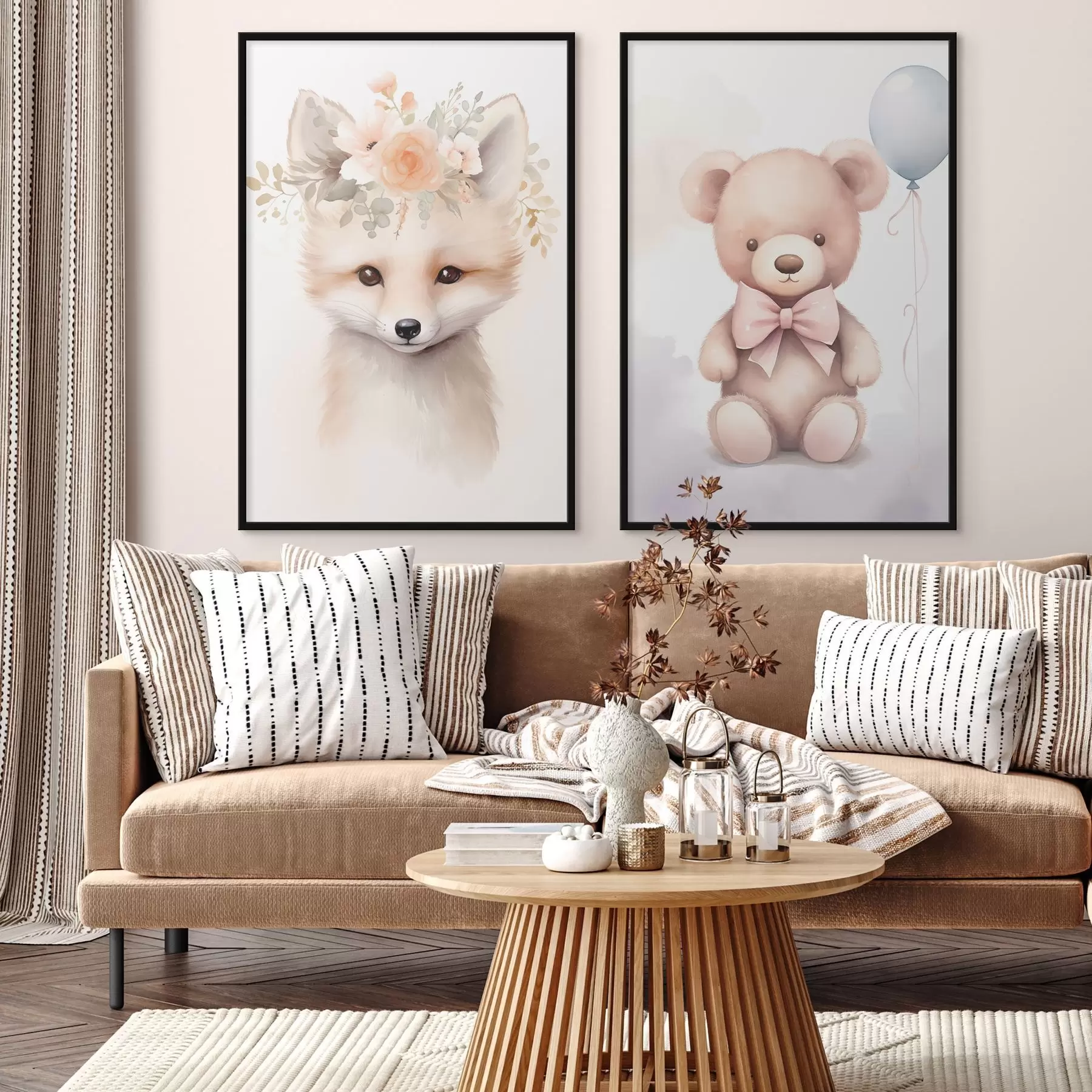 Fototapeta Lis i niedźwiedź d00921