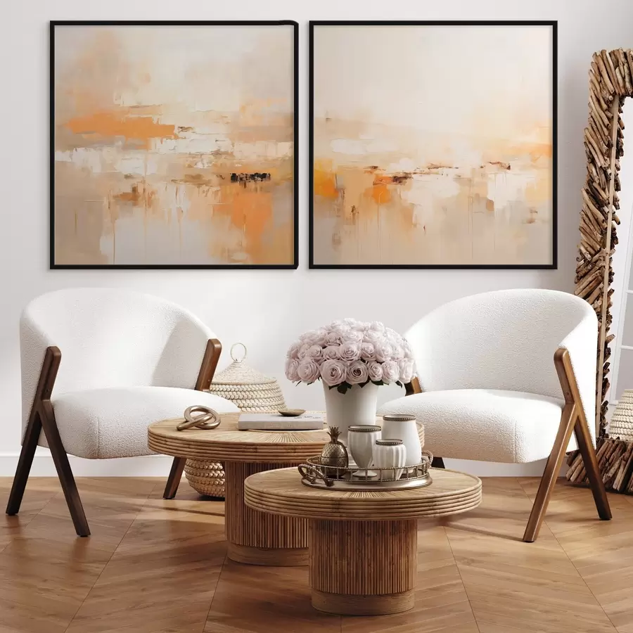 Fototapeta Jasny obraz abstrakcyjny w jesiennych odcieniach d00895