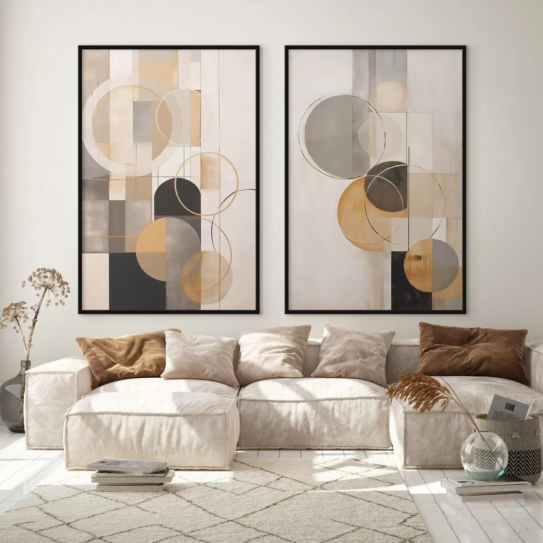 Fototapeta Abstrakcja geometryczna z okręgami d00858