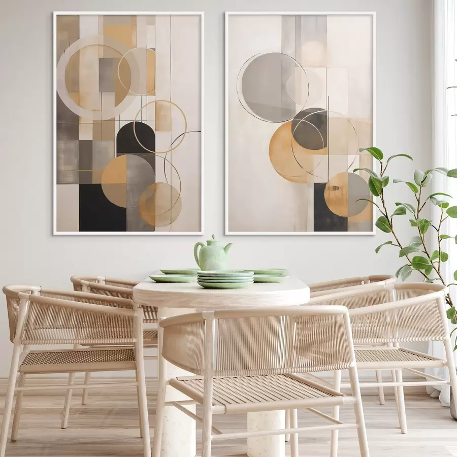 Fototapeta Abstrakcja geometryczna z okręgami d00858