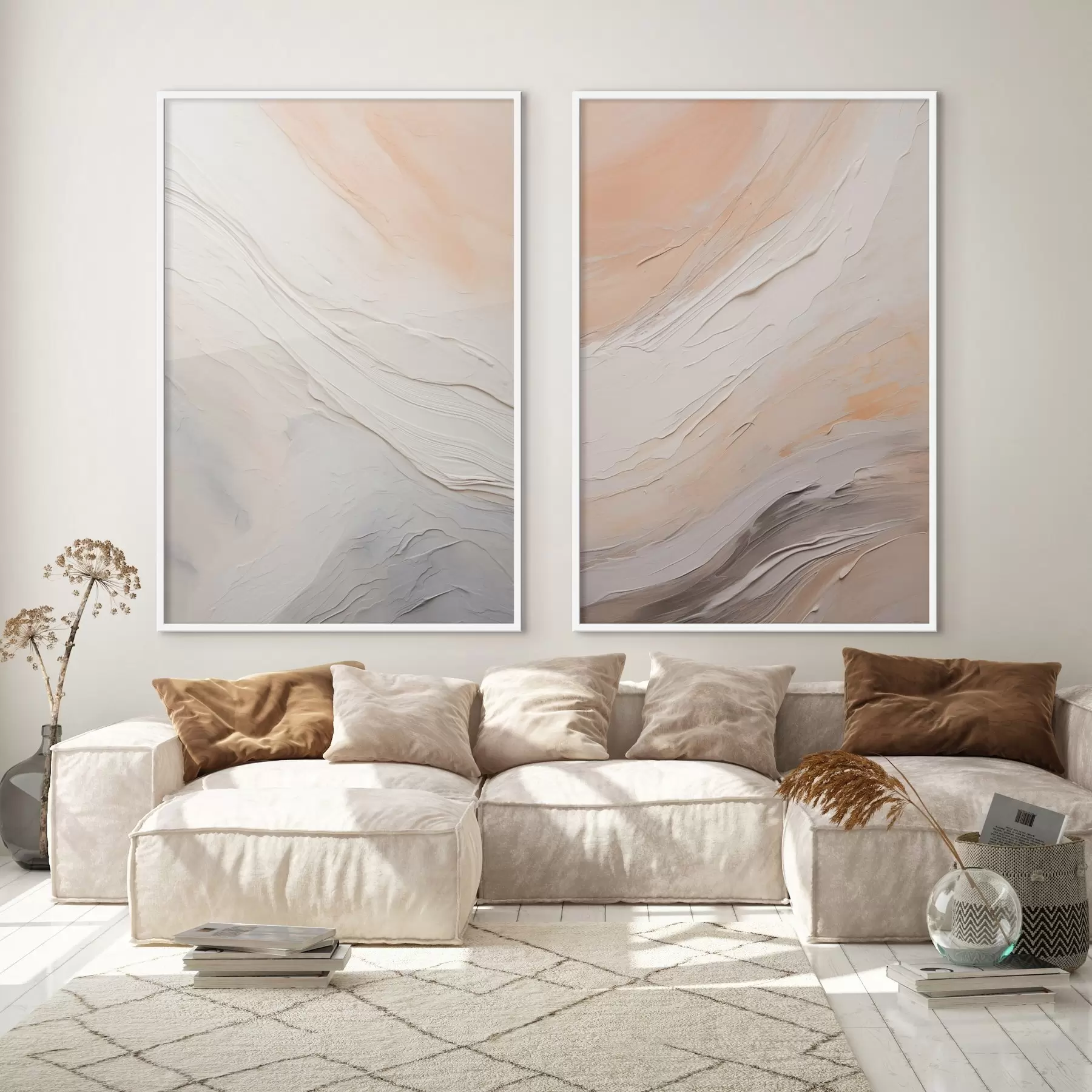 Fototapeta Neutralne faktury tynków z płynnymi warstwami reliefowymi d00971