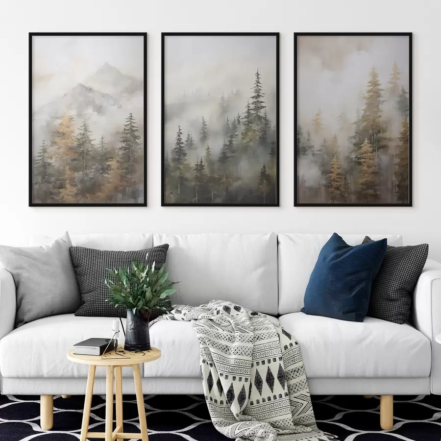 Fototapeta Leśna imitacja malarstwa d00996