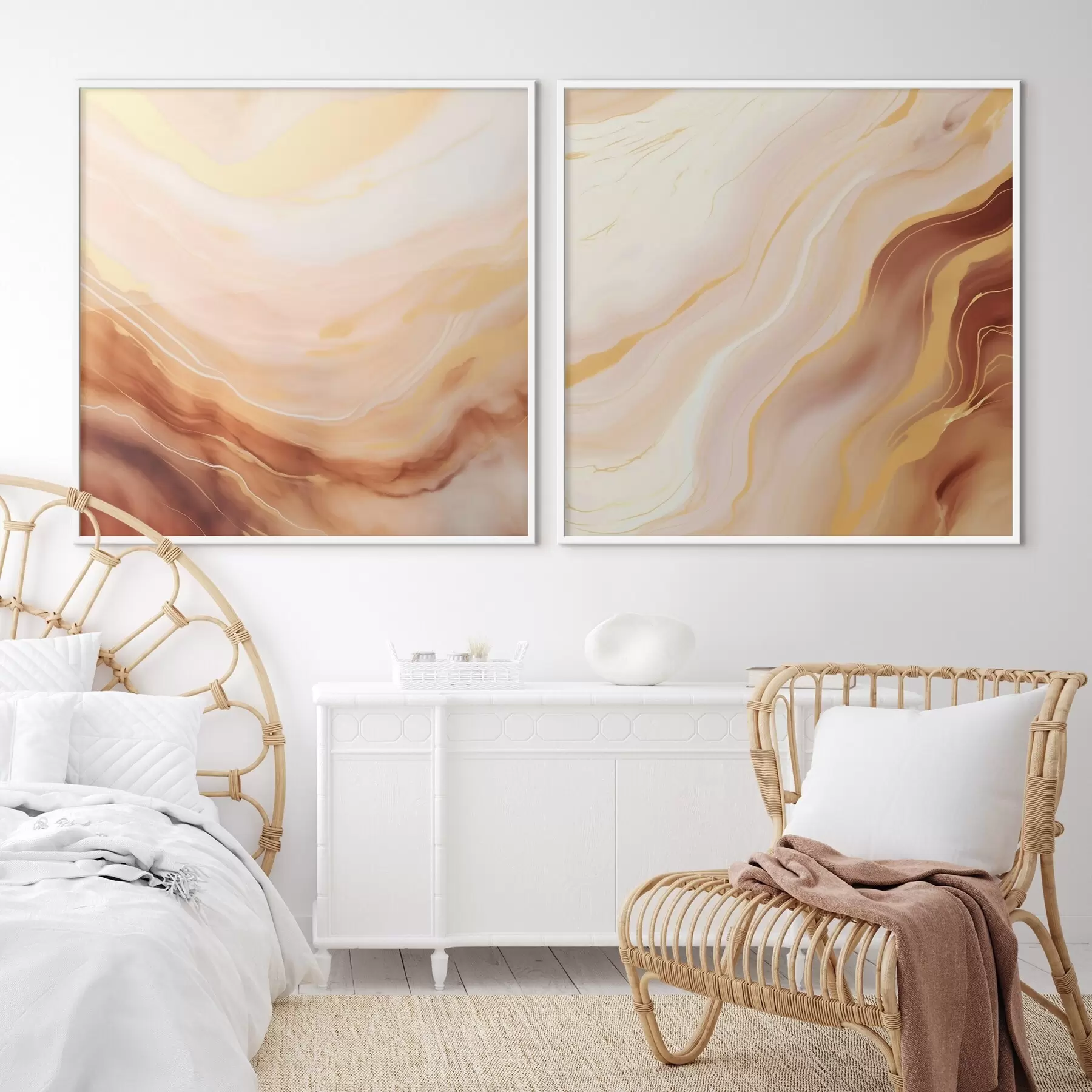 Fototapeta Lekkie faliste struktury w technice akwareli d00991