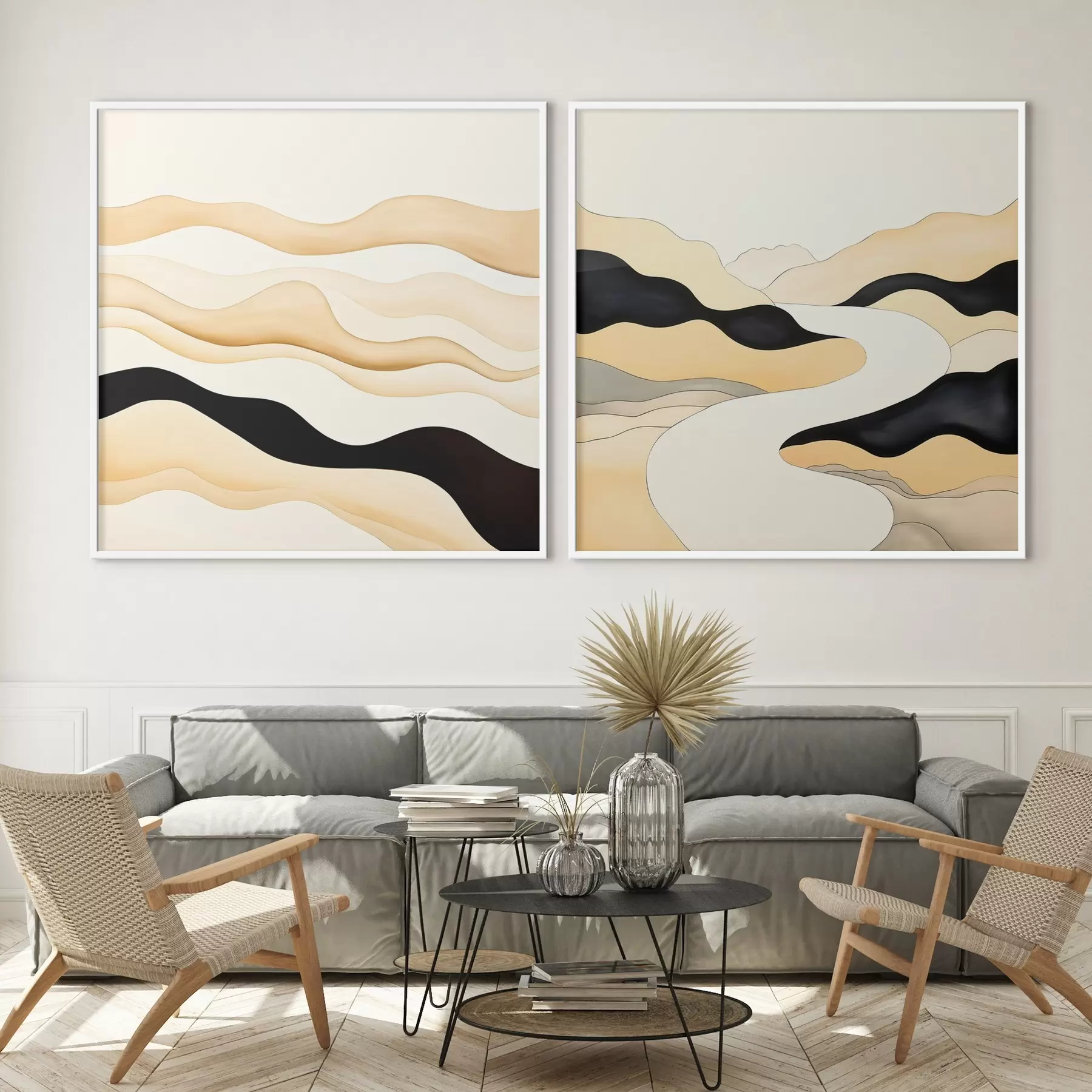 Fototapeta Formy abstrakcyjne inspirowane naturalnymi rytmami d00992