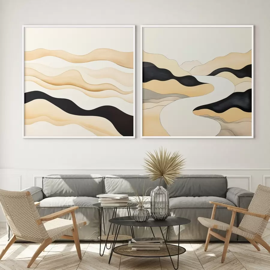 Fototapeta Formy abstrakcyjne inspirowane naturalnymi rytmami d00992