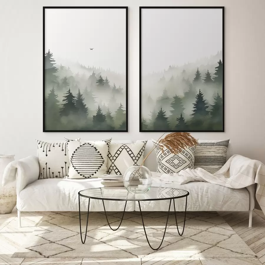 Fototapeta Mglisty las d01061