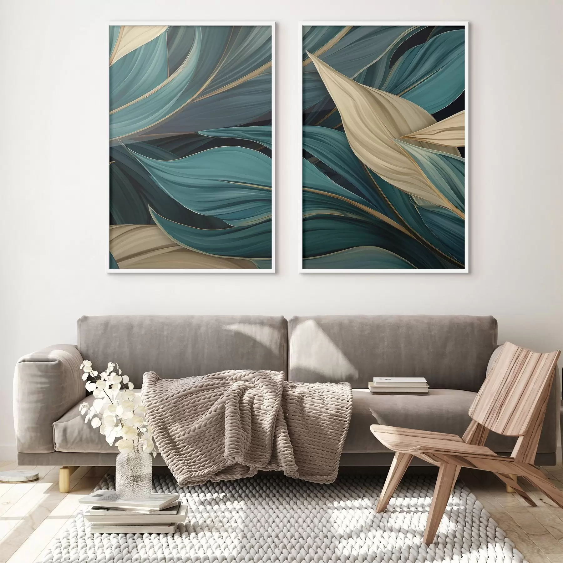 Fototapeta Zielone abstrakcyjne liście d01063