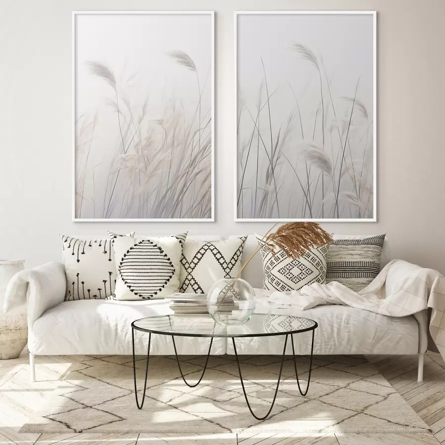 Fototapeta Delikatne rośliny na jasnym tle d01065