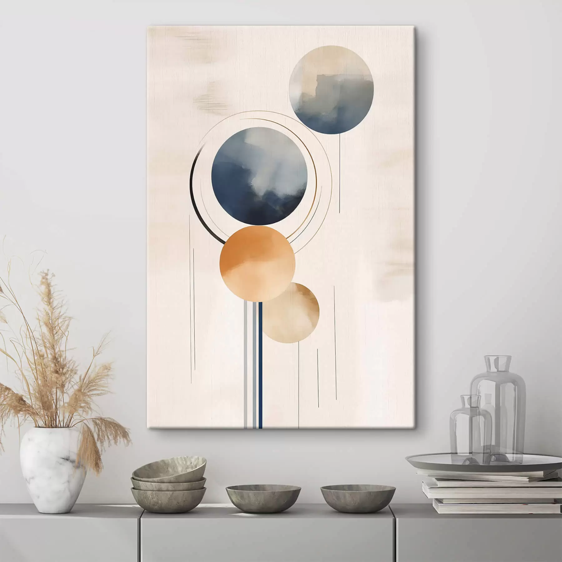 Obraz Abstrakcja z kulami s47100