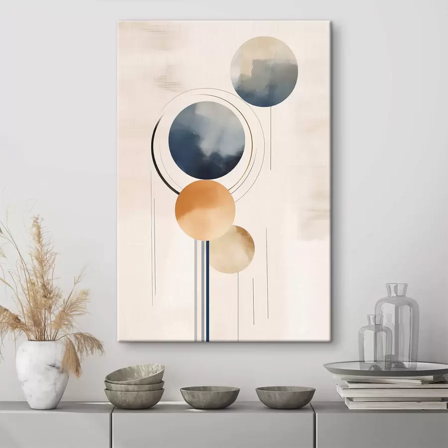 Obraz Abstrakcja z kulami s47100