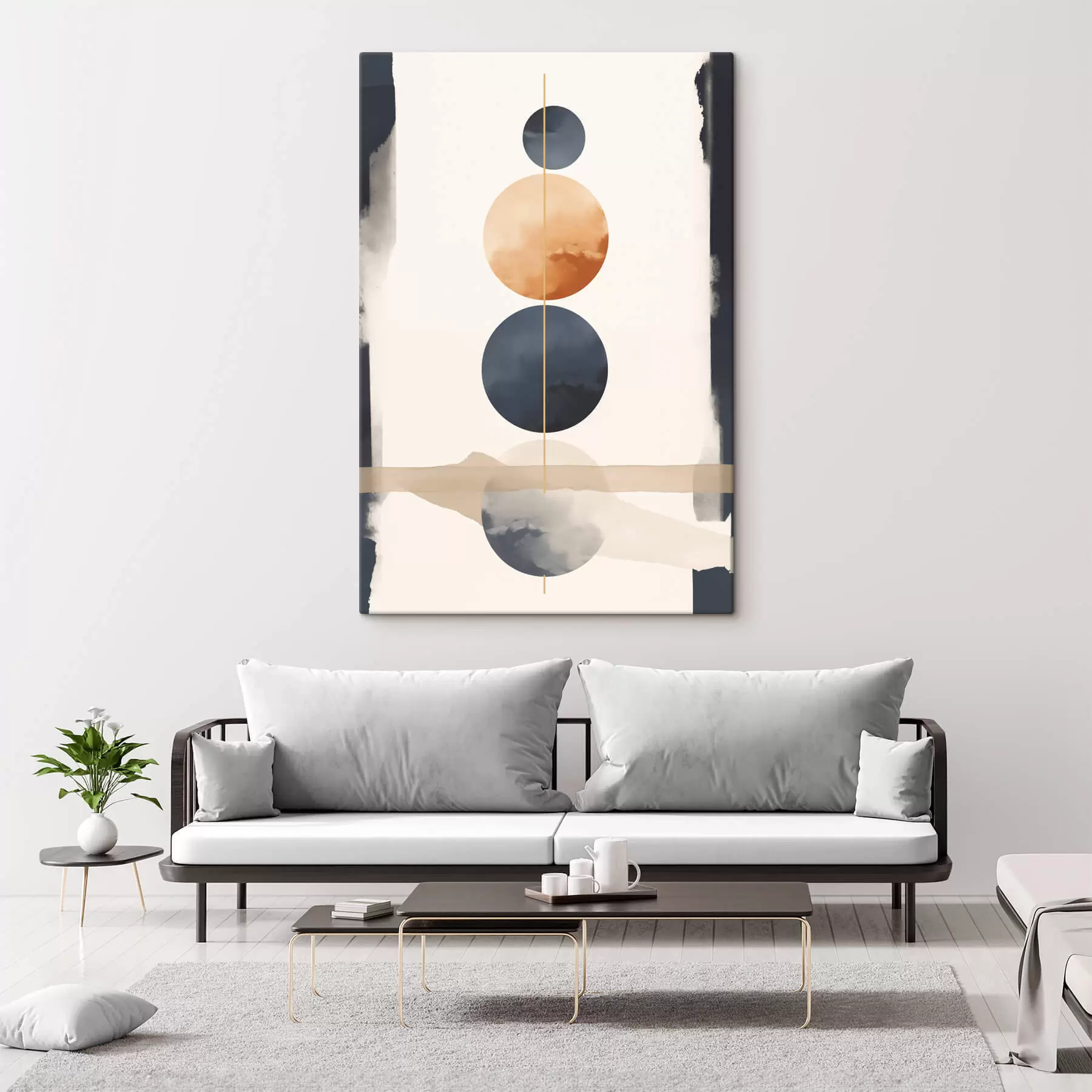 Obraz Abstrakcja z kulami s47101