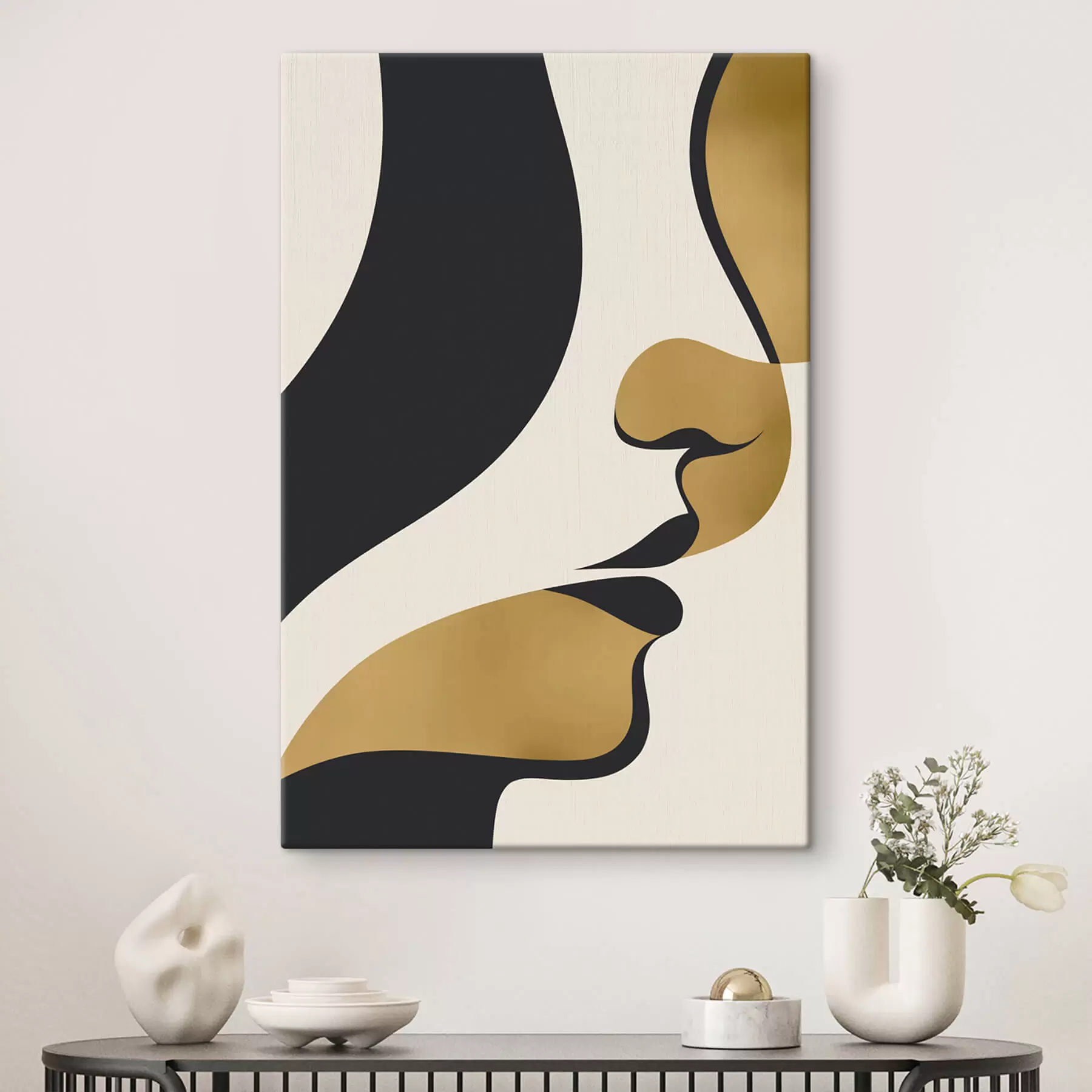 Obraz Abstrakcyjna sylwetka twarzy s47251