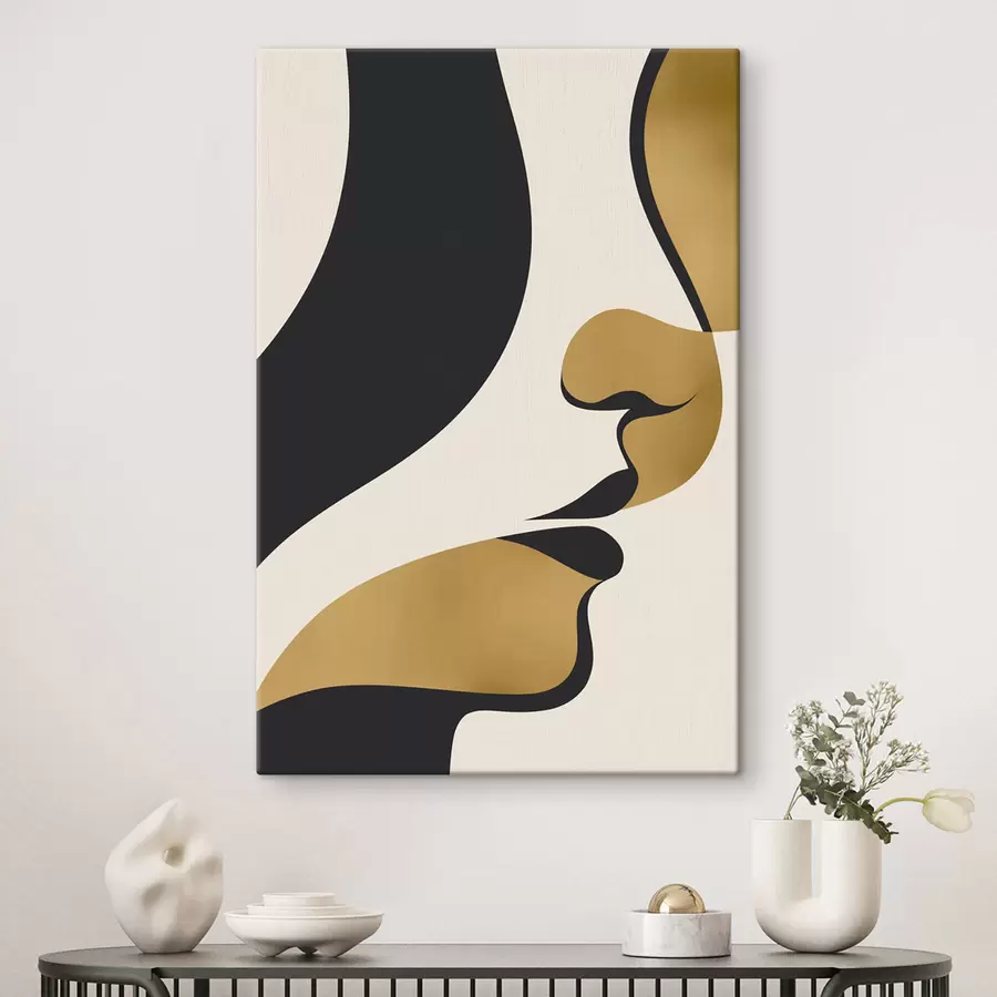 Obraz Abstrakcyjna sylwetka twarzy s47251