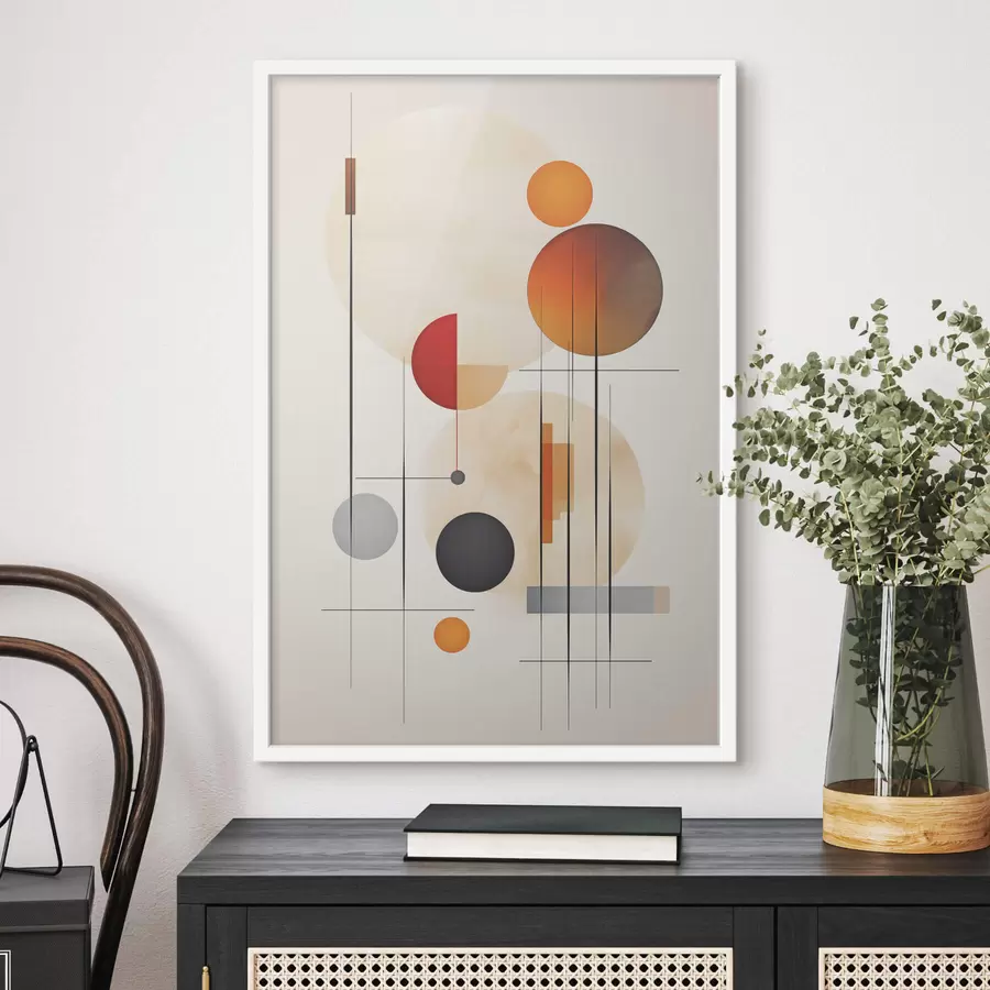 Fototapeta Abstrakcja geometryczna z kulami f46976