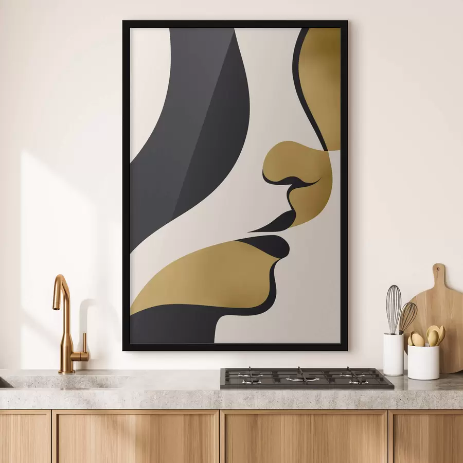 Fototapeta Abstrakcyjna sylwetka twarzy f47251